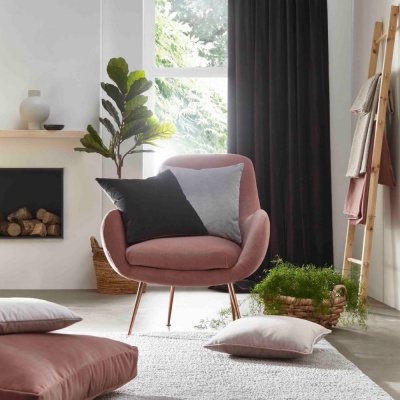 Clarke & Clarke Riva Velvet in Silver